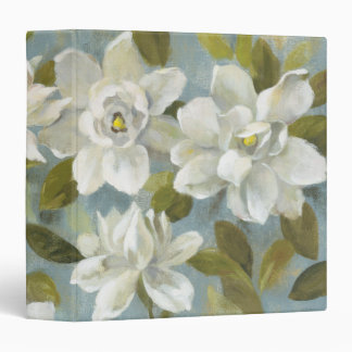 Gardenias on Slate Blue Binder