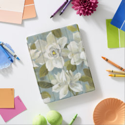 Gardenias on Slate Blue iPad Smart Cover