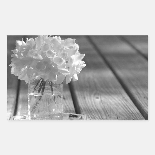 Gardenias Rectangular Sticker (Front)