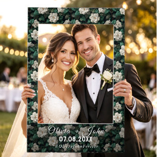 Gardenias Themed Wedding Instagram Photo Prop Selfie Frame