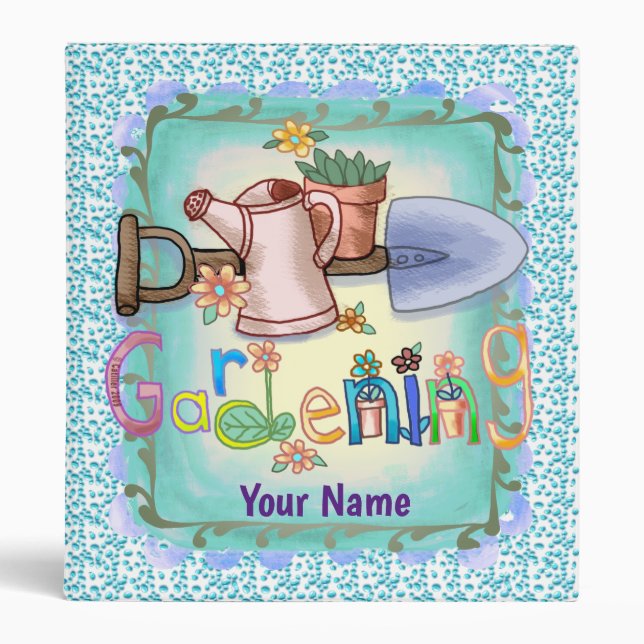 Gardening   3 ring binder (Front)