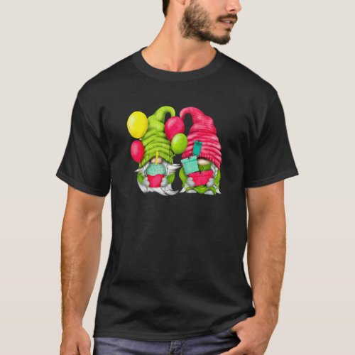 Gardening 4\Birthday Gnomes With Balloons For Gard T-Shirt