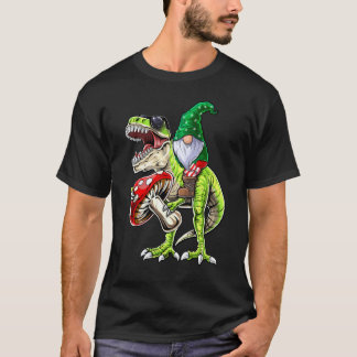 Gardening 4\Garden Gnome Hat Rex Dinosaur Gardenin T-Shirt
