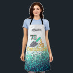Gardening 70th B'day Personalized All-Over Print  Apron<br><div class="desc">Fun Humor "70 & still plays in the dirt" birthday gift ideas for the FABULOUS HER or HIM WHO STILL PLAYS IN THE DIRT!</div>