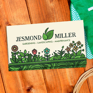 Gardening and Landscaping Services Business Card
