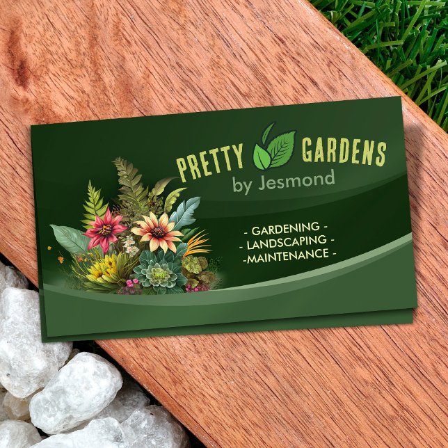 Gardening and Landscaping Services  Business Card (Creator Uploaded)
