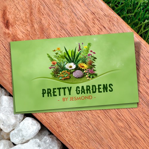 Gardening and Landscaping Services  Business Card