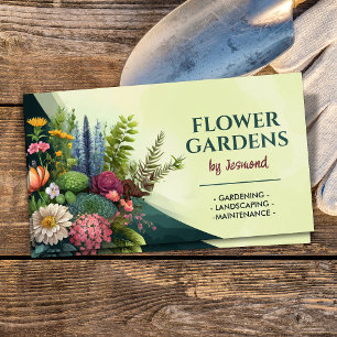 Gardening and Landscaping Services  Business Card