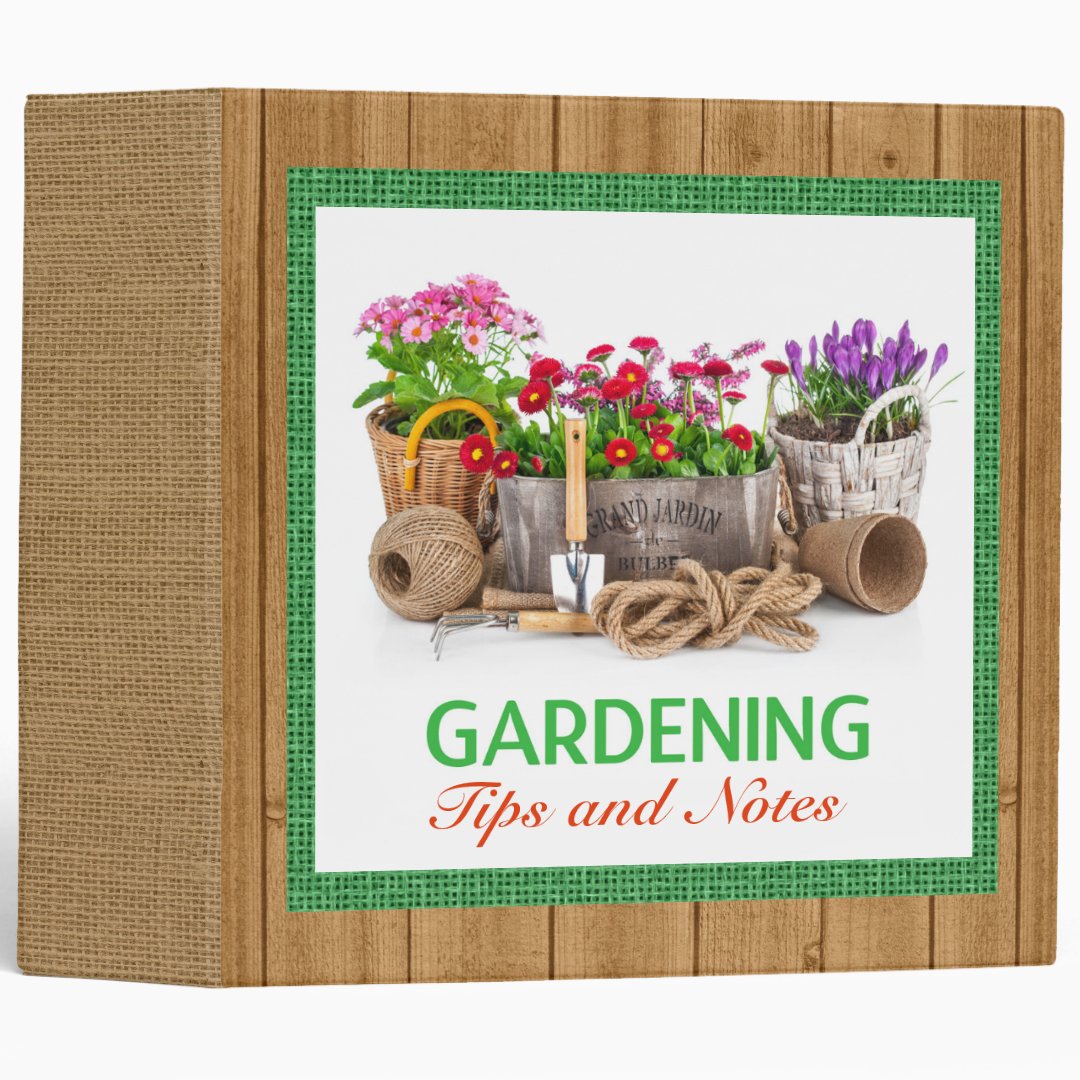 Gardening Binder SRF Zazzle