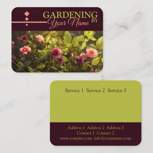 GARDENING - Business Card (Front/Back)