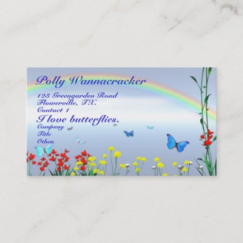 Gardening Butterflies Business Cards