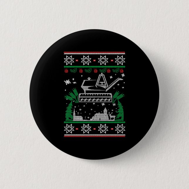Gardening Christmas Button (Front)