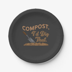 Gardening Compost Paper Plates