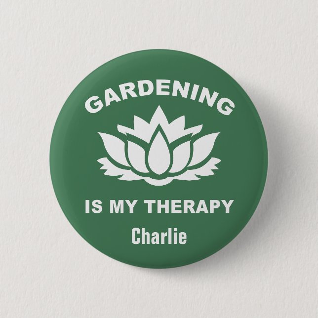 Gardening custom name & color buttons (Front)