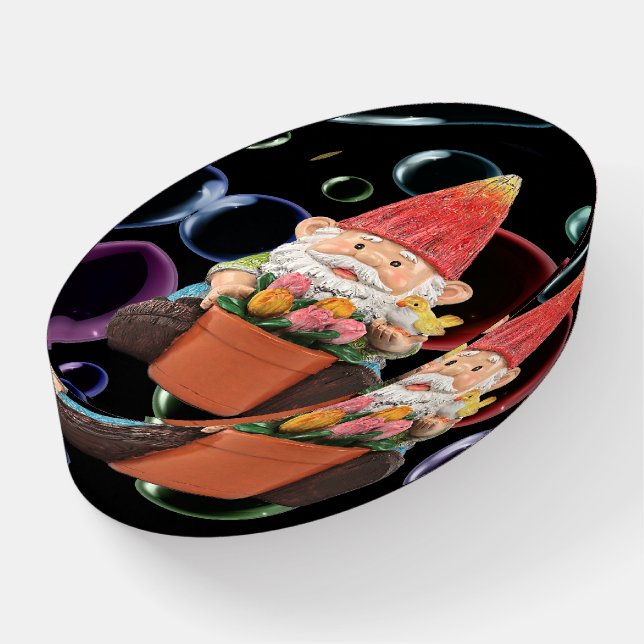 Gardening Cute Garden Gnome Paperweight (Angled)
