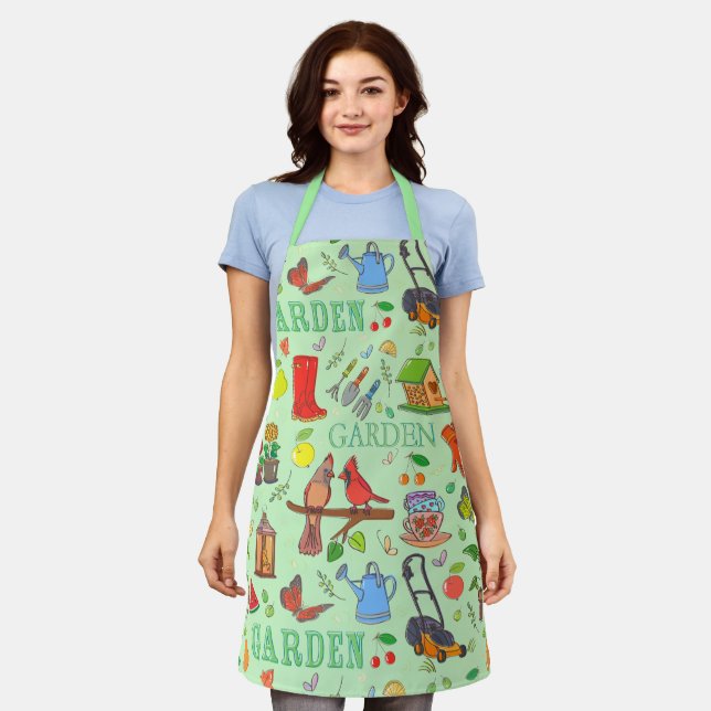 Gardening Design Apron (Worn)