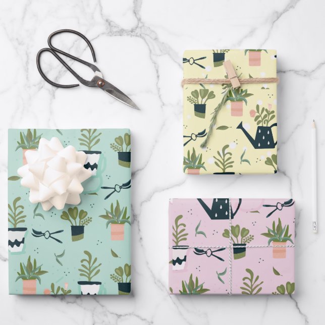 Gardening Design Wrapping Paper  (Front)