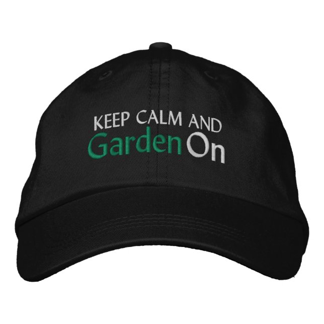 Gardening Embroidered Baseball Hat (Front)