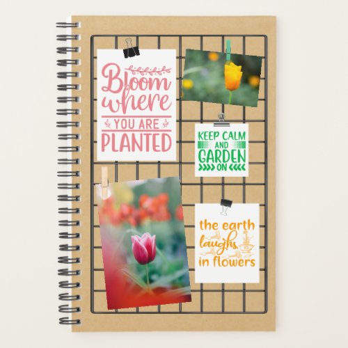 Gardening Flowers theme Mood Board Planner