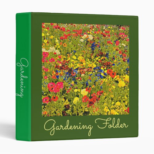 gardening folder wildflowers