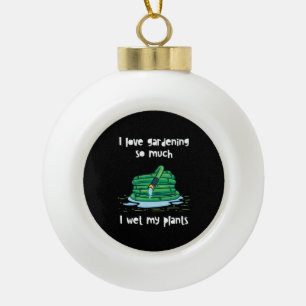 Gardening Garden Hose Ceramic Ball Christmas Ornament