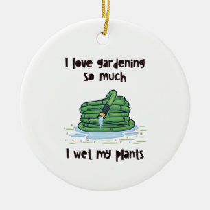 Gardening Garden Hose Ceramic Ornament