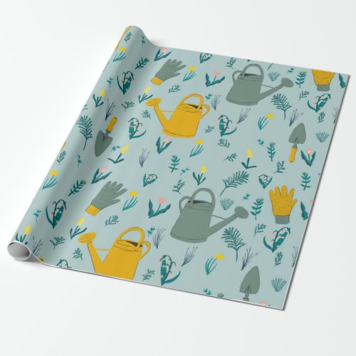 Gardening gift wrap _ lets plant some flowers