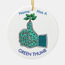 Gardening Glove with Green Thumb