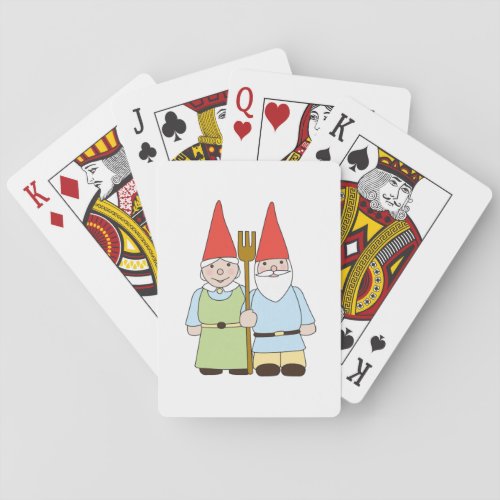Gardening Gnomes Playing Cards