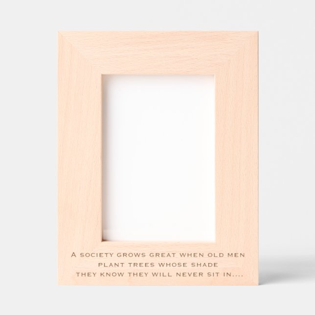Gardening Greek Proverb Etched Frames (Front)