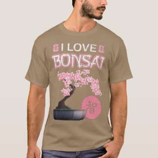 Gardening Hobby Retro Japanese Cherry Sakura Bonsa T-Shirt