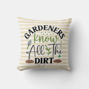 Gardening Humorous Design  Throw Pillow