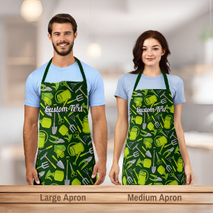 Gardening Icons Pattern Apron