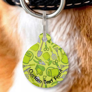 Gardening Icons Pet ID Tag