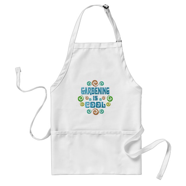 Gardening is Cool Adult Apron (Front)