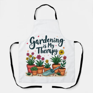 Gardening Is My Therapy Gardener Gardening Plant Apron