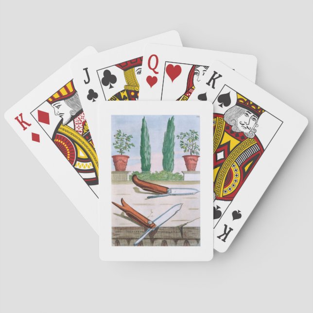 Gardening Knife, from 'Hesperides' by Giovanni Bat Poker Cards (Back)