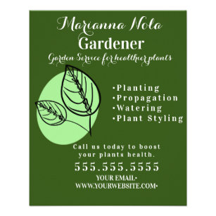 Gardening Landscaping Gardener Plants Business Flyer