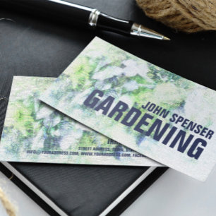 Gardening Landscaping Lawn Care Nature Architect Business Card