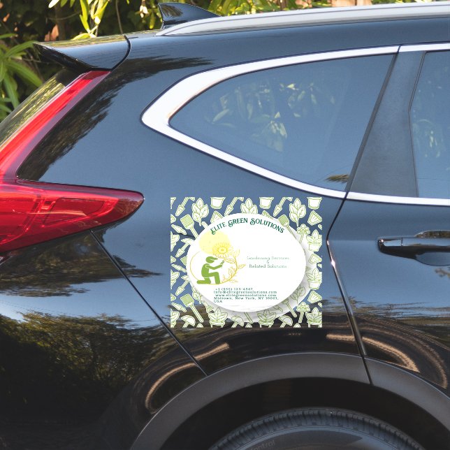Gardening & Landscaping Solutions  Sticker (Car Side)