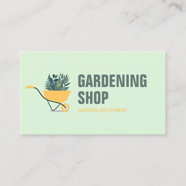 Gardening Lawn Care Grass Mower Business Card (Front)