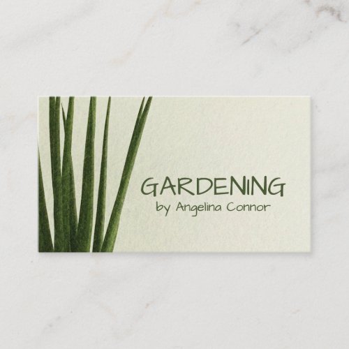 Gardening Lawn Care Landscape Design Architect Business Card