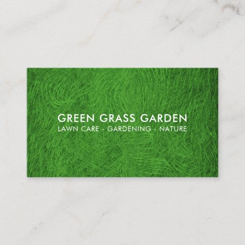 Gardening Lawn Grass Football Field Business Card