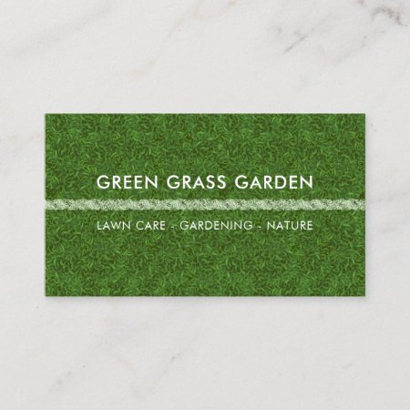 Gardening Lawn Grass Football Landscape Business Card