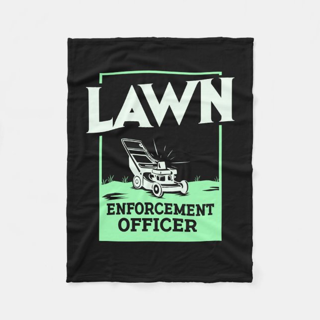 Gardening Lawn Mower Gift Fleece Blanket (Front)