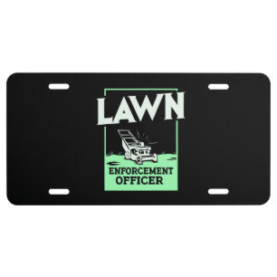 Gardening Lawn Mower Gift License Plate