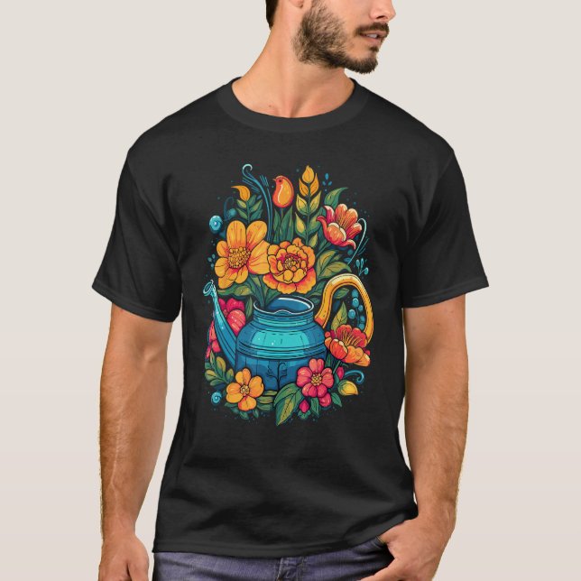 Gardening Life Garden Plant  Planting Flowers Farm T-Shirt (Front)