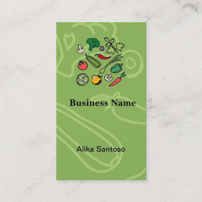 Gardening Logo Business Card (Front)