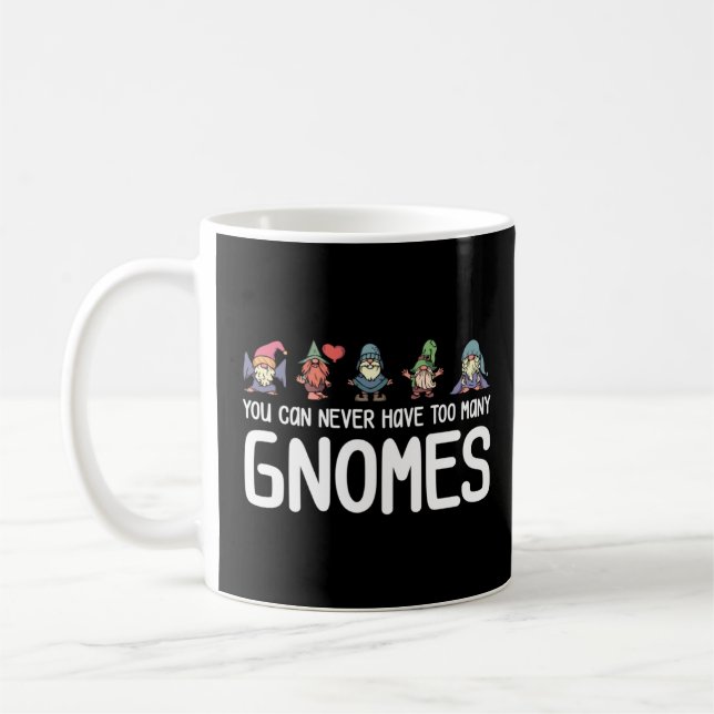 Gardening Many Gnomes  Coffee Mug (Left)