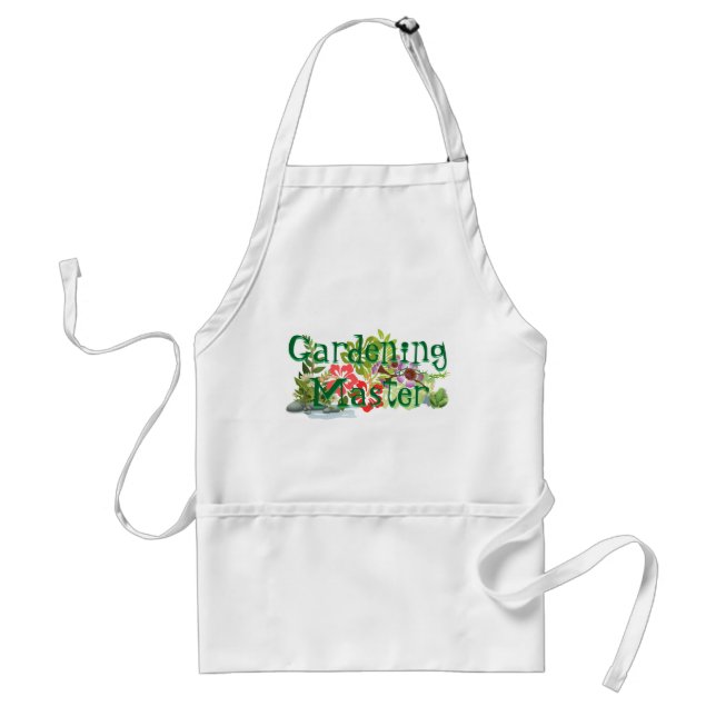 Gardening Master Apron! Adult Apron (Front)